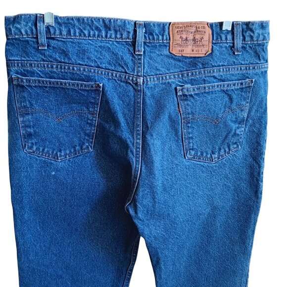 Vintage Levis 517 Jeans 40x30 Men's Orange Tab Bootcut Denim Jeans USA 40x30 Fit